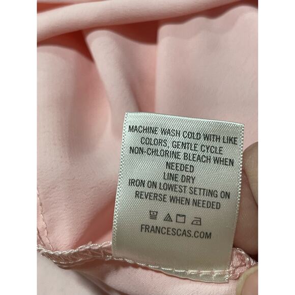 Francesca's Mi Ami Tiered Tank Maxi Dress Womens Size Small Shirred Ruched Pink - Picture 7 of 9